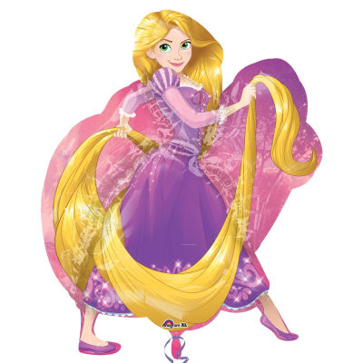 SShape Rapunzel Folyo Balon