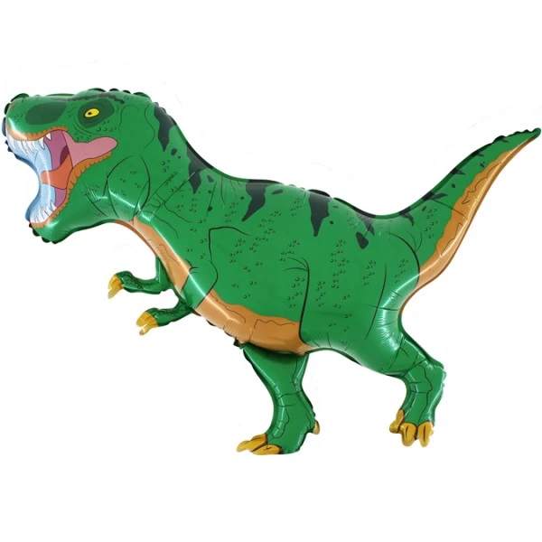 SShape Vahşi Trex Dinozor Balon Yeşil Renk