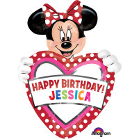 Parti Yıldızı - SShape Yazılabilir Minnie Balon 60x83cm