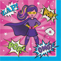 Parti Yıldızı - Superhero Girl 16 lı Peçete