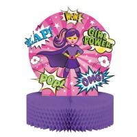 Parti Yıldızı - Superhero Girl Masa Orta Süsü