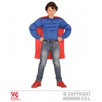 Superman Çocuk Kostümü ve Pelerini 8-10 Yaş - Thumbnail