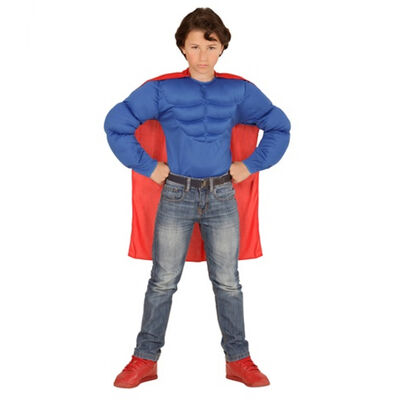 Superman Çocuk Kostümü ve Pelerini 5-7 Yaş