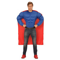 Parti Yıldızı - Superman Kostüm ve Pelerin - S Beden