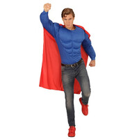 Superman Kostüm ve Pelerin - S Beden - Thumbnail