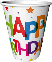 Parti Yıldızı - Superstar Birthday Bardak 8 Adet