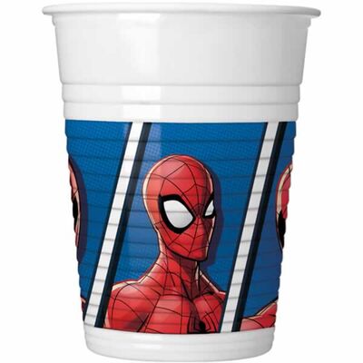 Team Up Spiderman Plastik Bardak 8 Adet