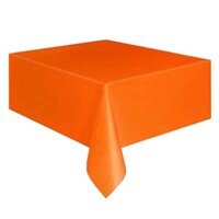 AMSCAN - Turuncu Renk Plastik Masa Örtüsü 135x270cm