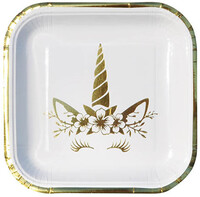 PD - Unicorn Gold Kare Tabak 23cm (6ad)