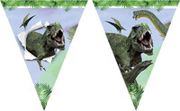 Parti Yıldızı - Vahşi Dinozor Dünyası Bayrak Set (3,20m)