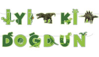 Parti Yıldızı - Vahşi Dinozor Dünyası İyi Ki Doğdun Banner (2,50m