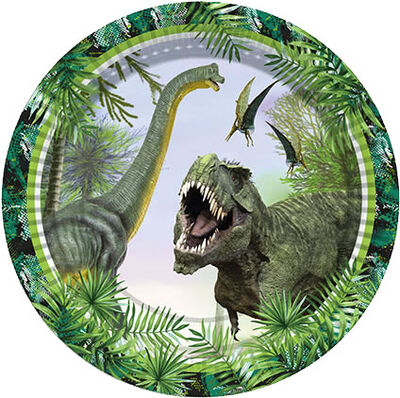 Vahşi Dinozor Dünyası Tabak 23cm (8ad)