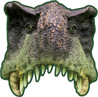 Parti Yıldızı - Vahşi Dinozor Dünyası Tam Yüz Maske (6ad)