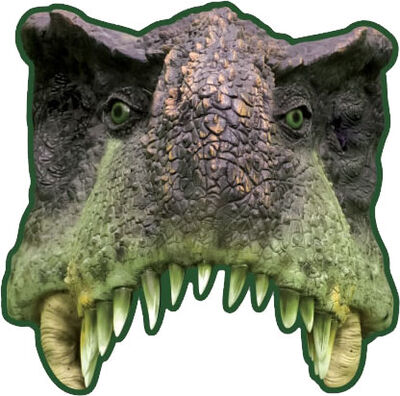 Vahşi Dinozor Dünyası Tam Yüz Maske (6ad)