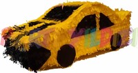 Yarış Arabası Sarı Şekilli Pinyata - Thumbnail