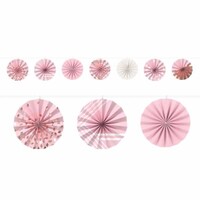 AMSCAN - Rose Gold Blush Yelpaze Dekor Garland 365 cm